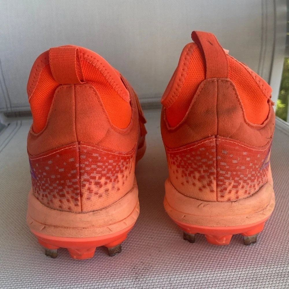 Adidas Bold Orange and Purple Cleats
